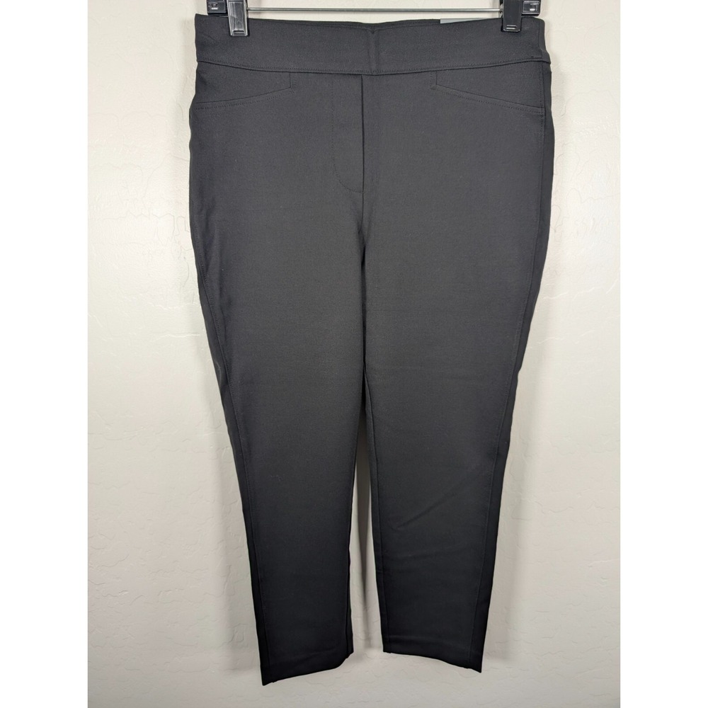 Chico's Leggings Women‎ Size 1 US 8 Black Crop Pants Stretch Tailored New w/Tags